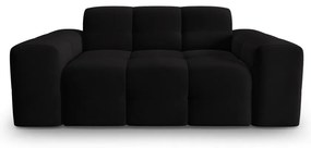 Czarna aksamitna sofa 156 cm Kendal – Micadoni Home