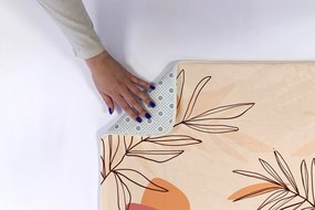 Dywanik łazienkowy antypoślizgowy Dywanik łazienkowy antypoślizgowy Liście Geometryczny