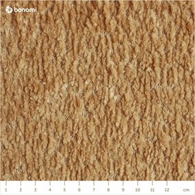 Musztardowe tapicerowane łóżko dwuosobowe ze stelażem 160x200 cm Noira Slim – Bonami Selection