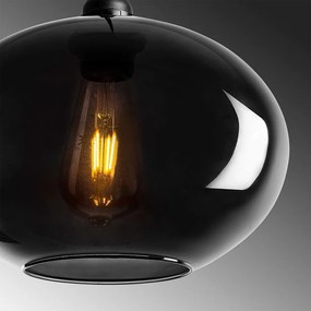 Lampa wisząca ze szklanym kloszem ø 27 cm Smoked – Opviq lights