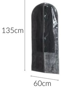 Pokrowiec na ubrania 60x135 cm, tekstylny