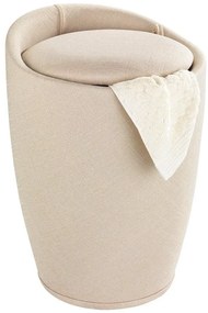 Pufa CANDY BEIGE - kosz na pranie, 2w1, WENKO