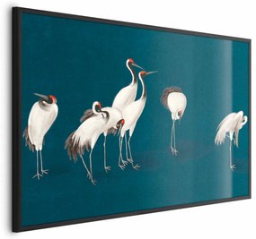Plakat Wieczór nad stawem 60x40 cm z ramą czarną bez marginesu ARTGEIST B