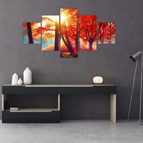 Obraz- Jesienny krajobraz (125x70 cm)