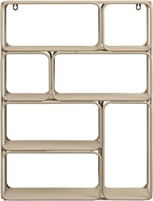 Beżowa wielopoziomowa metalowa półka 48 cm Lanciano – House Nordic