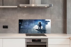 Szklany Panel Miasto Maszyn i Postać