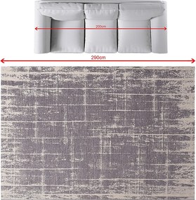 Dywan Velvet beige/dark grey 200x290cm
