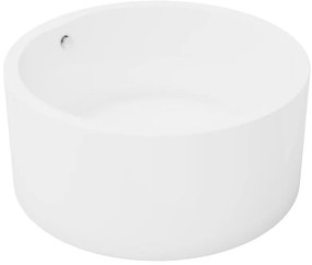 Wanna wolnostojąca okrągła - 165 l - 130 x 130 x 58 cm - Biała - Akrylowa - LAGUNO