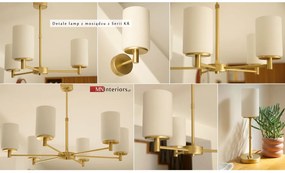 Sufitowa niska złota lampa KR-S1K