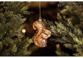 Szklana ozdoba świąteczna wykonana ręcznie 11 cm Squirrel – Sass &amp; Belle