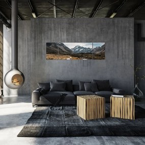 Obraz - Chodnik w dolinie góry Mt. Cook (170x50 cm)