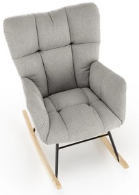 VASCO fotel bujany popielaty