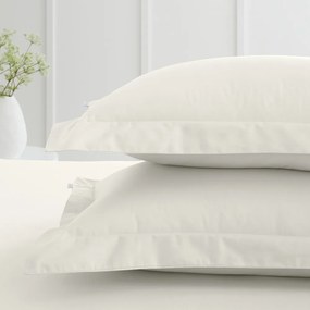 Poszewki na poduszki z perkalu bawełnianego zestaw 2 szt. 50x75 cm Cotton Percale – Bianca