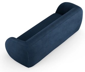 Niebieska sofa z materiału bouclé 230 cm Essen – Cosmopolitan Design