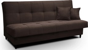 Brązowa sztruksowa wersalka rozkładana F5-K43