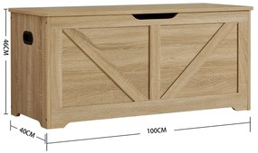 Skrzynia, kufer, zamykana - sonoma - LSB060T11