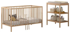Zestaw mebli dla dzieci z litego drewna bukowego 2 szt. Dino – Vipack