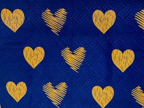 Narzuta na łóżko GOLBINO, ciemnoniebieska Rozmiar: 170 x 210 cm