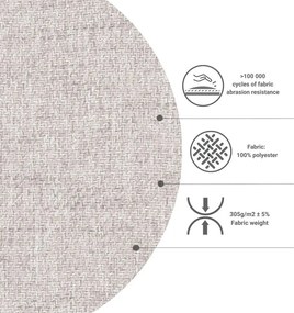 Kremowy rozkładany narożnik (róg zmienny) Homely Tommy – Miuform