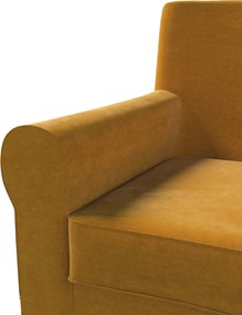 Pokrowiec na fotel Ektorp Jennylund kolor żółty tkanina połyskliwa, welwetowa