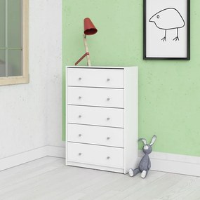 Biała komoda 72x108x30 cm May – Tvilum