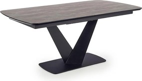 Stół rozkładany VINSTON 180(230)x95 ciemny szary/czarny