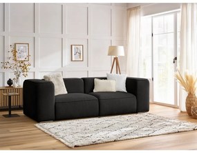 Czarna sofa 255 cm Zephyr – Bobochic Paris