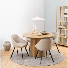 Okrągły stół z blatem w dekorze dębu ø 120 cm Yale – Actona