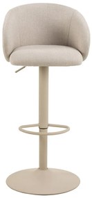 Beżowy hoker z regulowaną wysokością/z podłokietnikami (wysokość siedziska 86 cm) Eleanor – Actona