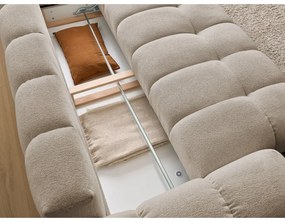 Szarobrązowa sofa z tkaniny szenilowej 278 cm Everest – Bobochic Paris