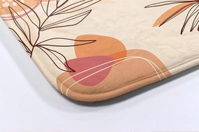 Dywanik łazienkowy antypoślizgowy Dywanik łazienkowy antypoślizgowy Liście Geometryczny