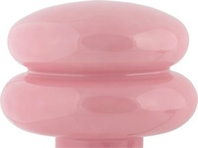 Różowa szklana lampa stołowa (wysokość 24 cm) Incesante – Leitmotiv