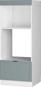 Szafka do mikrofalówki jasnoniebiesko-szary 60x58.1x153.6 fame-line