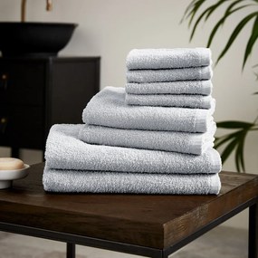 Białe bawełniane ręczniki szybkoschnące zestaw 8 szt. Quick Dry – Catherine Lansfield