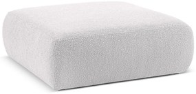 Jasnoszary puf z materiału bouclé Molino – Micadoni Home