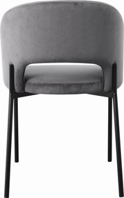 Krzesło do jadalni z tkaniny aksamitnej K455