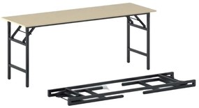 Stół konferencyjny FAST READY, 170x50 cm, czarna podstawa, brzoza