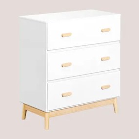 Komoda Z Mdf I Drewna Sosnowego Tom Kids Biała - Sklum