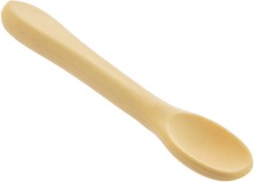 Żółta łyżeczka dla dzieci z silikonu – Orion