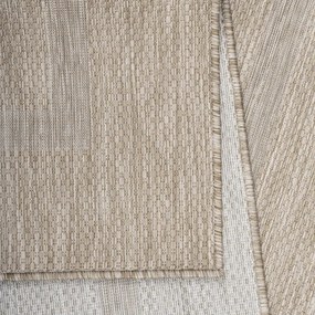 Dywan zewnętrzny Relax ramka beżowy 80 cm x 250 cm