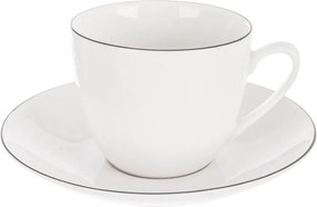 Biała porcelanowa filiżanka do cappuccino 210 ml Decora – Orion