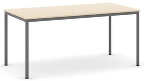 Stół jadalniany, 160x80 cm, ciemnoszara podstawa, brzoza