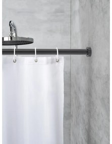 Czarny drążek teleskopowy do łazienki Wenko Luz, dł. 110-185 cm