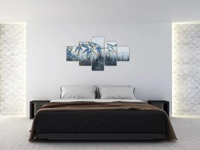 Obraz - Bambus na ścianie (125x70 cm)