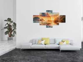 Obraz - Widok z plaży (125x70 cm)