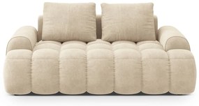 Beżowa aksamitna sofa 175 cm Linz – Cosmopolitan Design