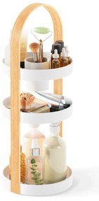 Biało-naturalny drewniany organizer łazienkowy Bellwood – Umbra