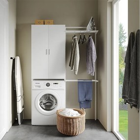 Szafka na pralkę biały 64x26x190 martha