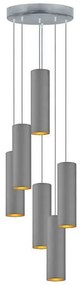 Lampa wisząca z sześcioma abażurami - M9-F60