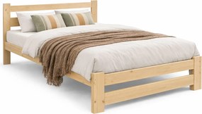 Sosnowe Podwójne Łóżko Z Materacem 140X200 K9-R04